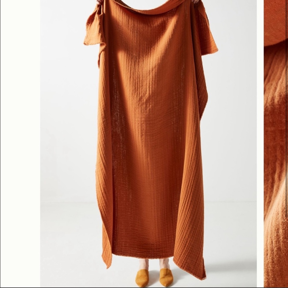 Anthropologie Airy Gauze Throw